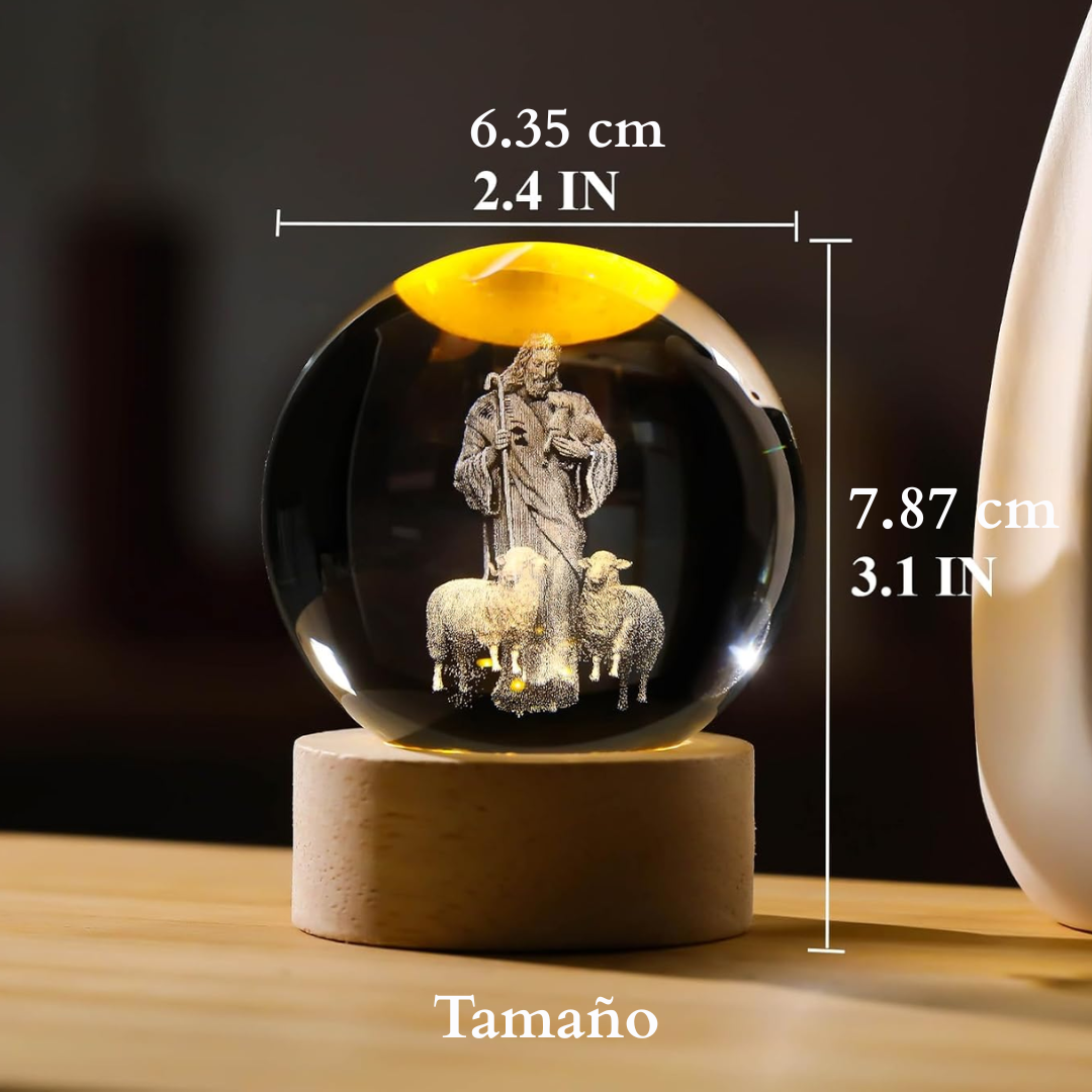 Esfera de Cristal Navideña 3D