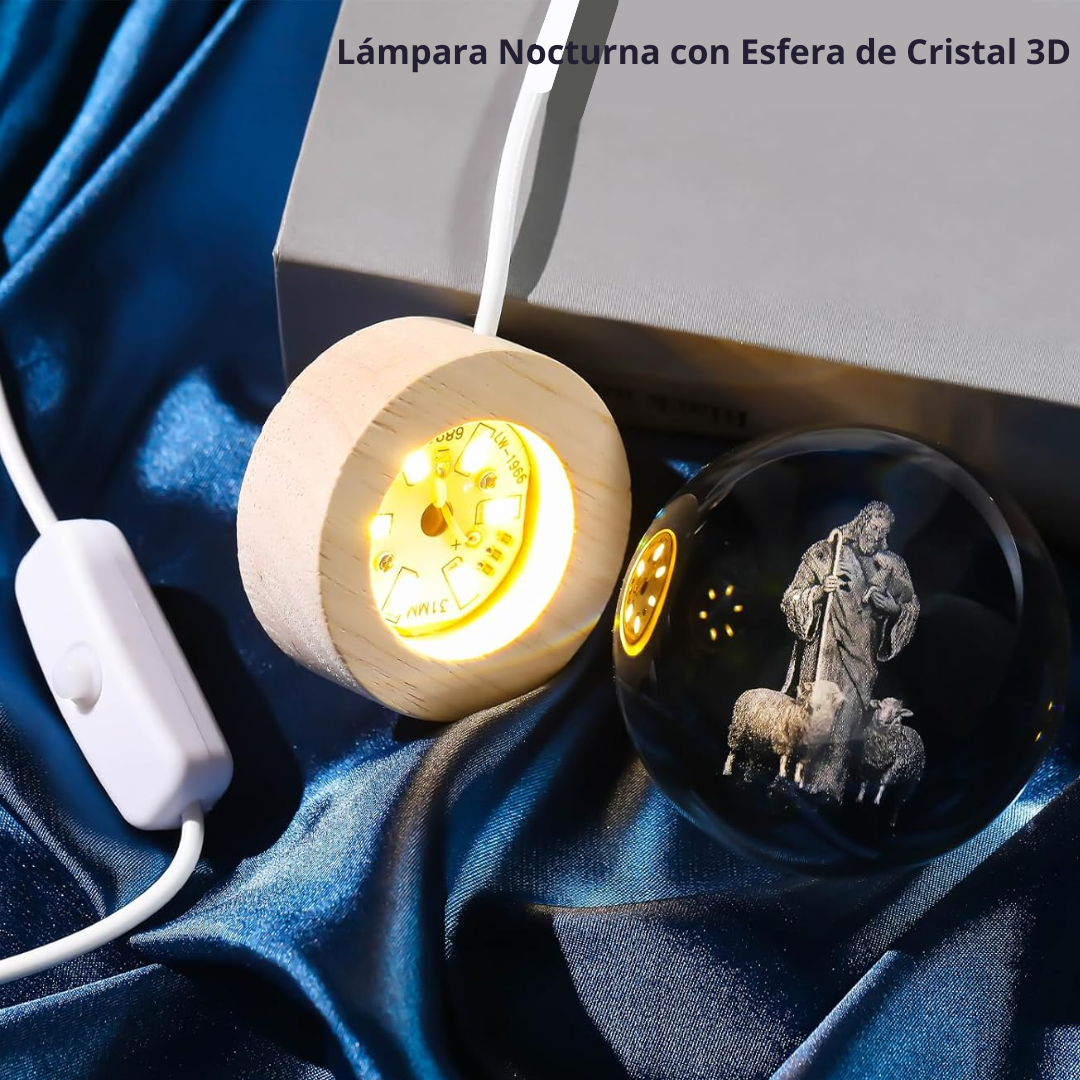 Esfera de Cristal Navideña 3D