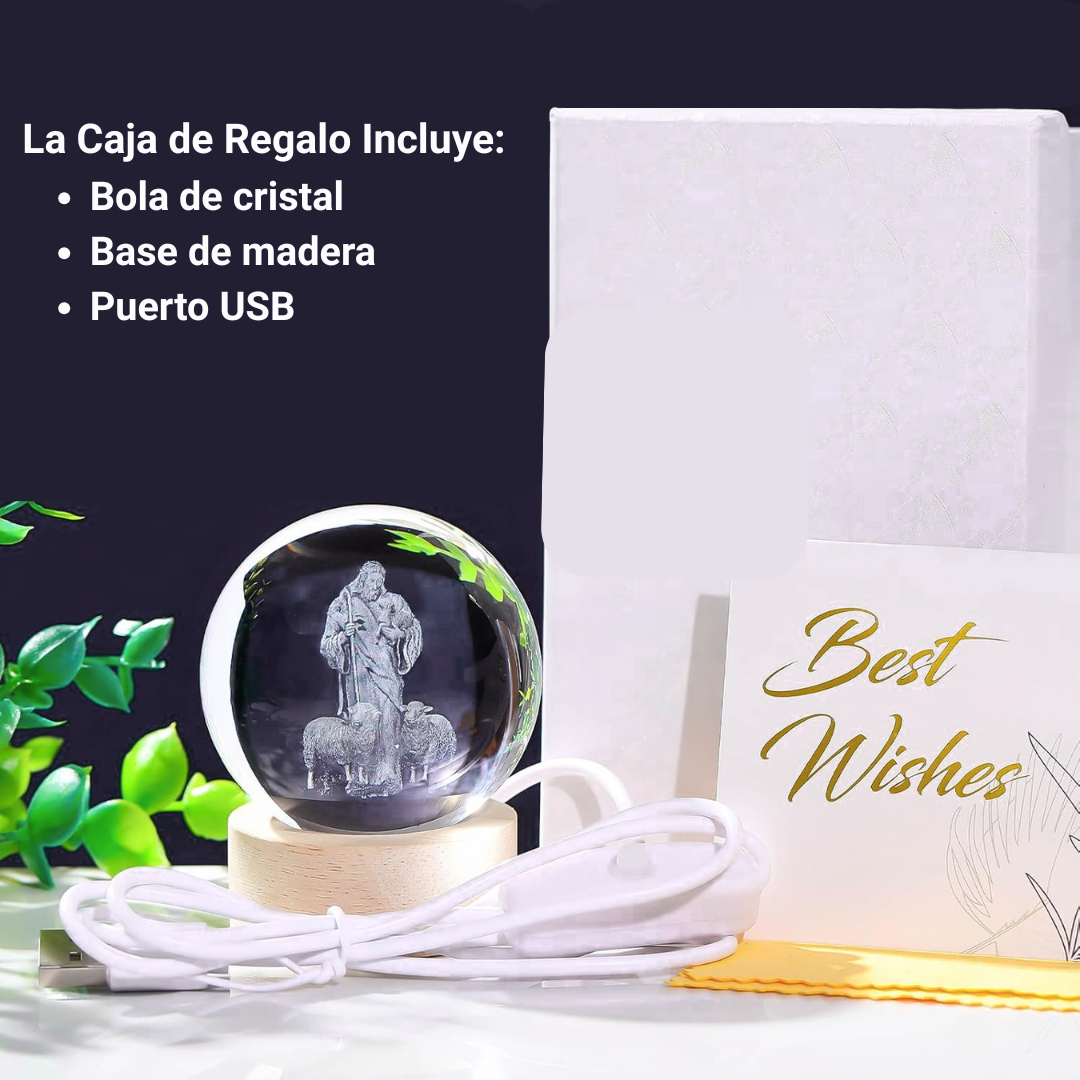 Esfera de Cristal Navideña 3D